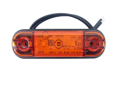 Positionsleuchte 3 LED 83,8x24,2 mm orange WAS W97.1