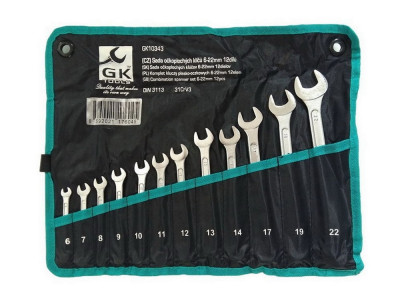 Wrench set eye-fork 6-22 mm 12pcs GK TOOLS