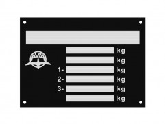 Typenschild eines AVIA-Fahrzeugs (Typ 2)